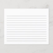 Burgundy Floral Brautparty Script Rezeptkarte (Rückseite)