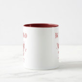 Burgundy Floral Bridesmaid Tasse (Zentrum)