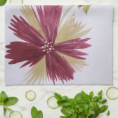 Burgundy Floral Designer Handtuch (Gefaltet)