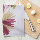 Burgundy Floral Designer Handtuch (Viertel Falte)