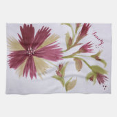 Burgundy Floral Designer Handtuch (Horizontal)