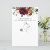 Burgundy Floral Fun Bridal Ratet das Dress Game (Stehend Vorderseite)