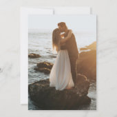 Burgundy Floral Geometric Frame Hochzeit Einladung (Rückseite)