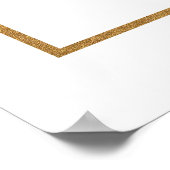 Burgundy Floral Gold Boho Wedding Welcome Foto Poster (Ecke)