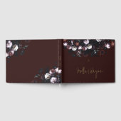 Burgundy Floral Guest Book #2 Gästebuch (Voll)