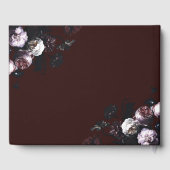 Burgundy Floral Guest Book #2 Gästebuch (Rückseite)