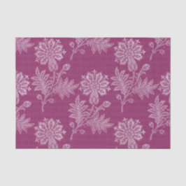 Burgundy Floral Lace Brautparty Seidenpapier