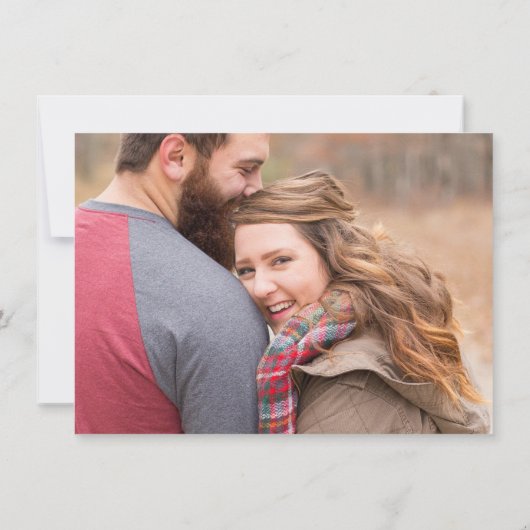 Burgundy Floral Rustic Gold Rose Save the Date (Rückseite)
