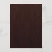 Burgundy Floral Rustic Wedding Information Guest Begleitkarte (Rückseite)