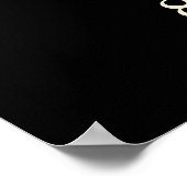 Burgundy Floral Rustikale Zeichenfolge ligReihenfo Poster (Ecke)