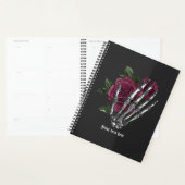 Burgundy Floral Skeleton Gothic Wedding Planer (Anzeige)