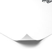 Burgundy Floral Skeleton Gothic Wedding Willkommen Poster (Ecke)