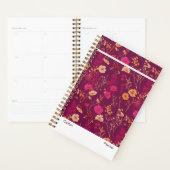 Burgundy Floral Small Planner Planer (Anzeige)