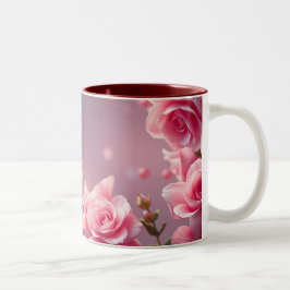 Burgundy Floral Tasse für Hochzeitsgeschenke Gesch