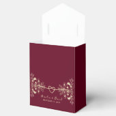 Burgundy Floral Wedding Geschenkschachtel (Geöffnet)