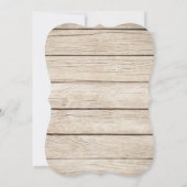 Burgundy Floral Wine Barrel Brautparty Einladung (Rückseite)