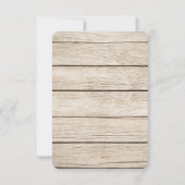 Burgundy Floral Wine Barrel Hochzeit im Herbst UAW RSVP Karte (Rückseite)