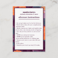 Burgundy Florals Aftercare Instructions chic