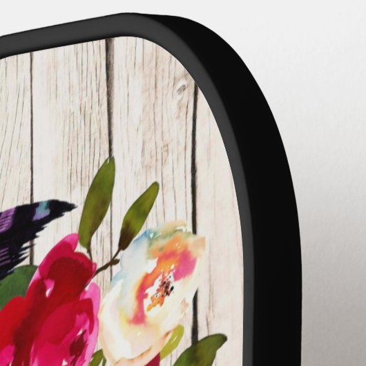 Burgundy Florals, Feathers, Wood 2 Paddle Pro (Linke Seite)