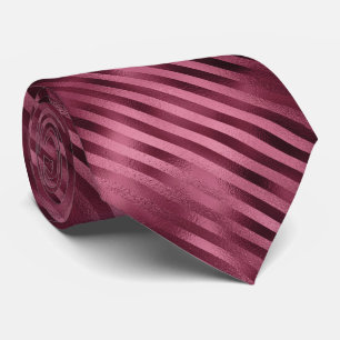 Burgundy Foil Streifen Krawatte