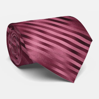 Burgundy Foil Streifen Krawatte