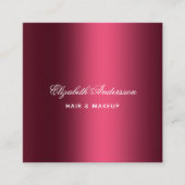 Burgundy Foto qr Codename Quadratische Visitenkarte (Vorderseite)