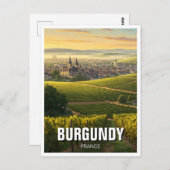 Burgundy France Travel Postkarte (Vorne/Hinten)