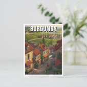 Burgundy France Travel Postkarte (Stehend Vorderseite)