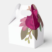 Burgundy Garden Blume Hochzeit Geschenkschachtel (Rückseite)