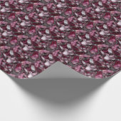 Burgundy Gemstones Geschenkpapier (Ecke)