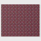 Burgundy Gemstones Geschenkpapier (Flach)