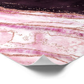 Burgundy Geode glücklich immer nach dem Empfang si Poster (Ecke)