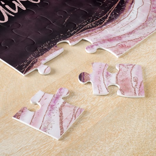 Burgundy Geode ist unser Vorschlag für ein Blumenm Puzzle (Seite)