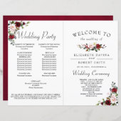 Burgundy Geometric Romantic Watercolor (Vorne/Hinten)