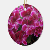 Burgundy Geranium Keramikornament (Links)