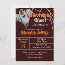 Burgundy Ghost Halloween-Party