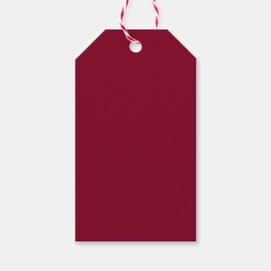 Burgundy Gift Tags Geschenkanhänger (Vorderseite)