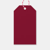 Burgundy Gift Tags Geschenkanhänger (Rückseite)