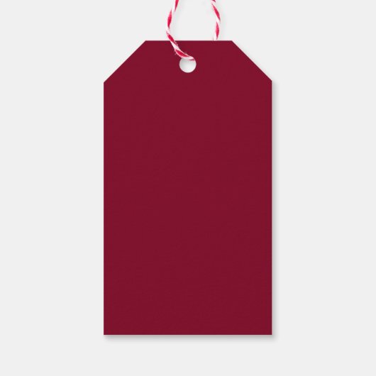 Burgundy Gift Tags Geschenkanhänger (Rückseite)