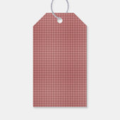 Burgundy Gingham-HANG/GIFT TAG-VORLAGE Geschenkanhänger (Rückseite)