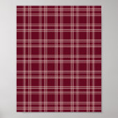 Burgundy Gingham Poster (Vorne)