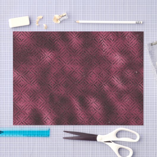 Burgundy Glam Foil Glitzer Diamond Seidenpapier (Handwerk)