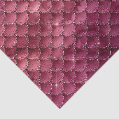 Burgundy Glam Foil Glitzer Mermaid Seidenpapier (Ausschnitt)