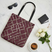 Burgundy Glam Geometric Tasche