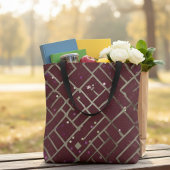 Burgundy Glam Geometric Tasche