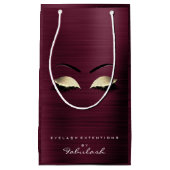 Burgundy Glam Glitzer Makeup Lashes Beauty Kleine Geschenktüte (Vorderseite)