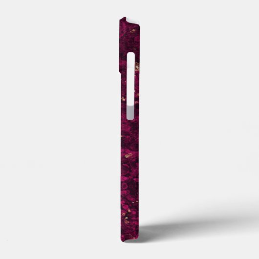 burgundy glitz Case-Mate iPhone hülle (Rückseite / Links)