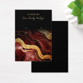 Burgundy Gold Agate Schmuckkarten sammeln (Schreibtisch)