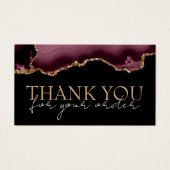 Burgundy Gold-Age danke Ihnen Discount-Karte (Vorderseite)