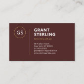 Burgundy Gold Attorney at Law Visitenkarte (Vorderseite)